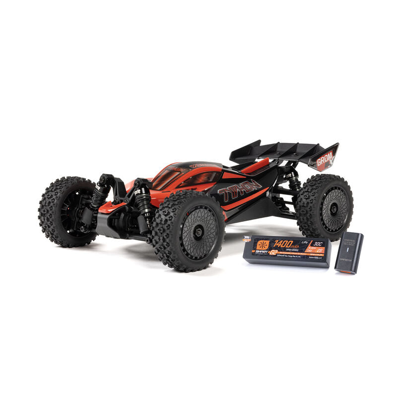 TYPHON GROM 223S BLX Brushless 4X4 Small Scale Buggy RTR with Battery & Charger, Blue OR Red