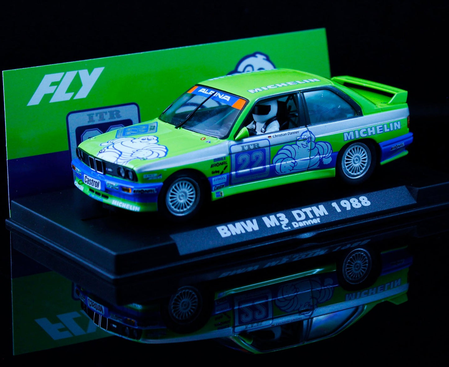 Fly A2102 BMW M3 E30 Michelin DTM 1988 1/32 Slot Car Flyslot